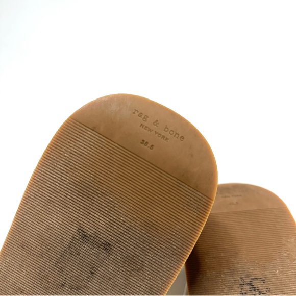 Rag & Bone Parque Thong Recycled Neoprene Flip Flop Sandals Off White Cork Sole - Picture 13 of 13